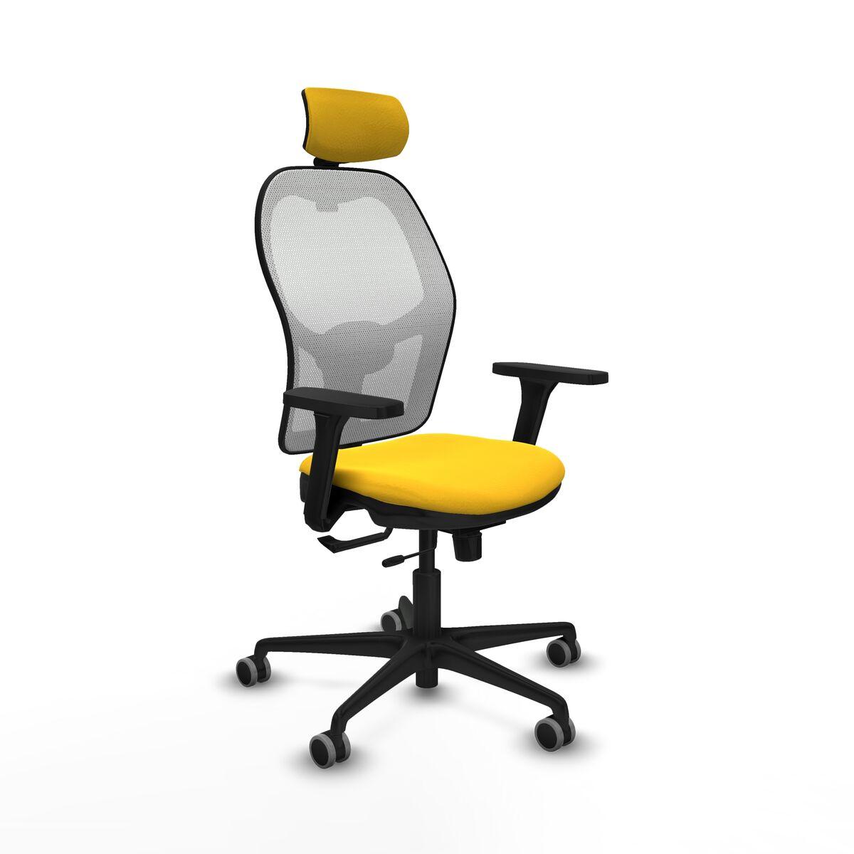 Silla de Oficina con Cabecero Jorquera Piqueras y Crespo 3D036G2 Amarillo