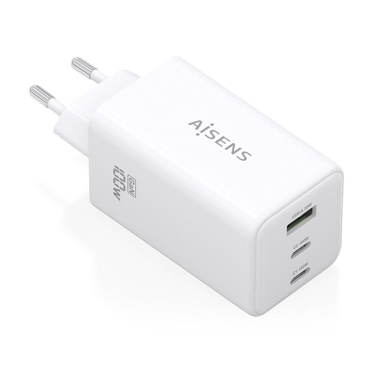 Cargador de Pared Aisens GAN Blanco 100 W