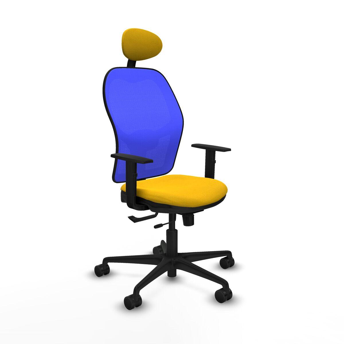 Silla de Oficina con Cabecero Jorquera Piqueras y Crespo 1D036N1 Amarillo