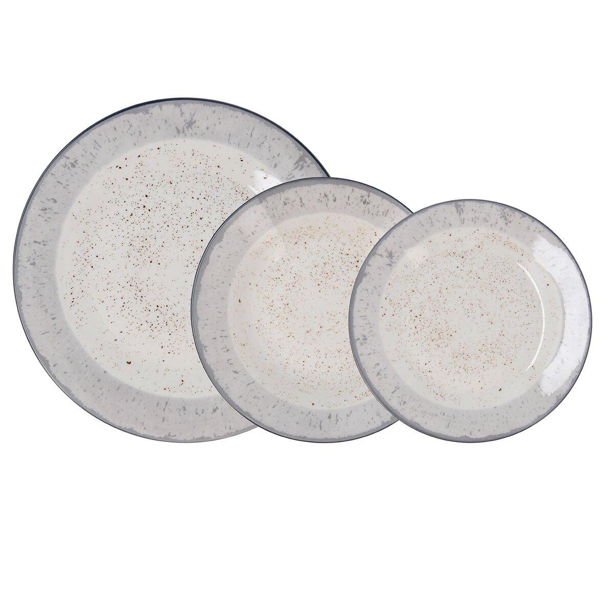Vajilla Quid Faro Blanco Cerámica 18 Piezas
