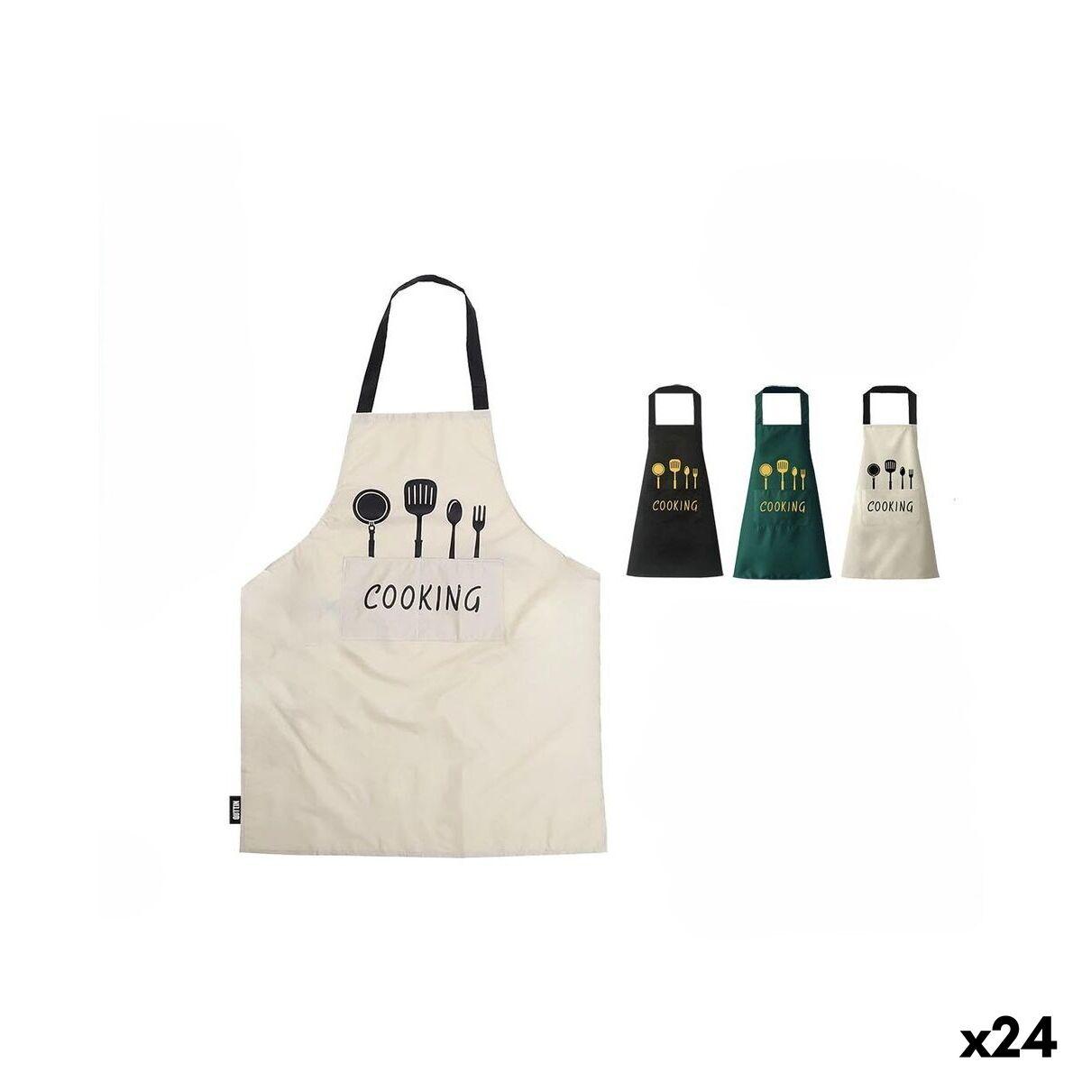 Delantal Quttin Cooking 72 x 65 cm (24 Unidades)