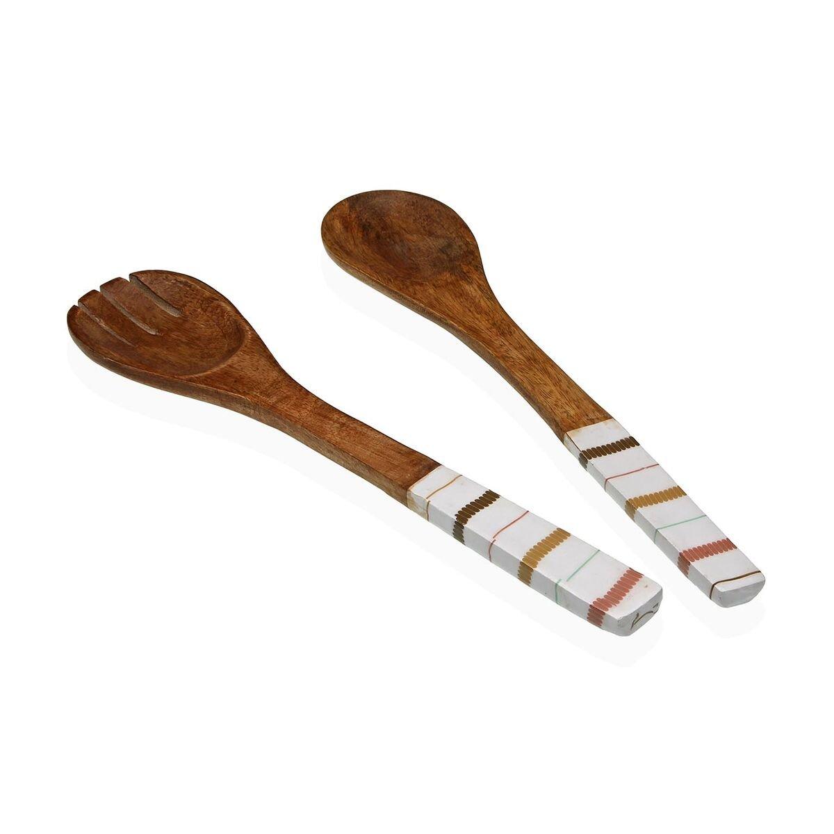 Set de Utensilios para Cocina Versa Flint Madera de mango 6 x 1 x 30 cm