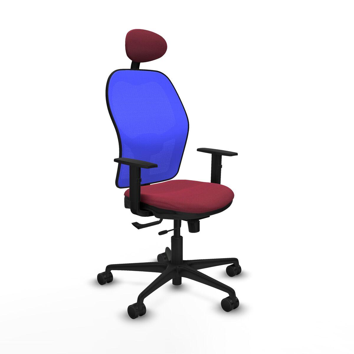 Silla de Oficina con Cabecero Jorquera Piqueras y Crespo 1D036N1 Granate