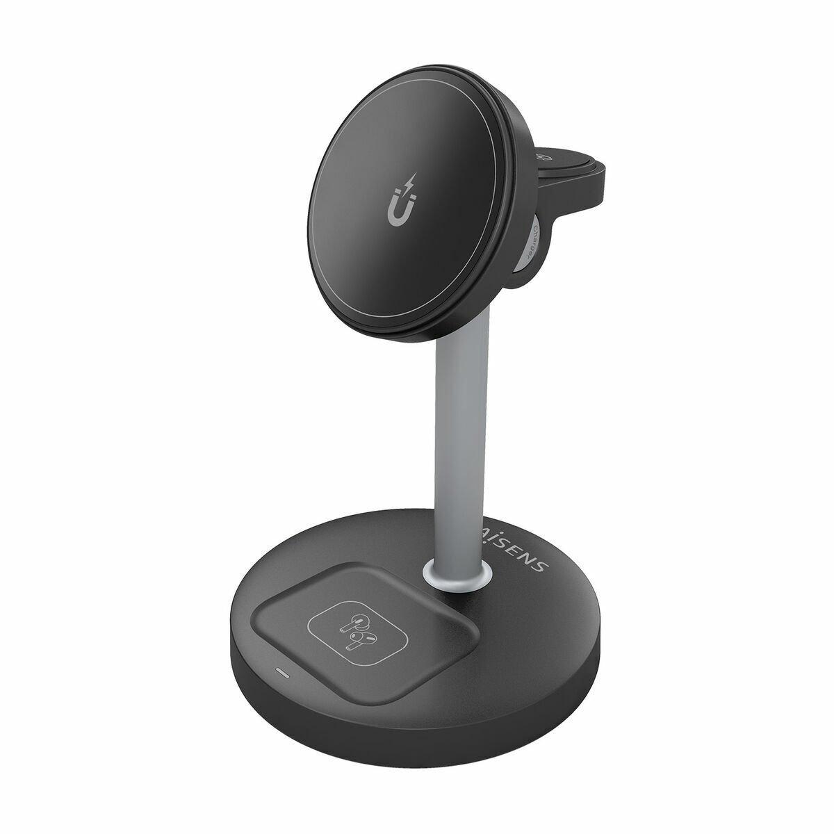 Cargador Inalámbrico Aisens USB-C 3IN1 15WACCS Negro 15 W 50 W