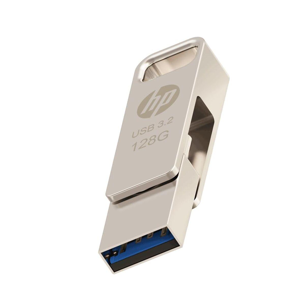 Memoria USB HP HPFD206C-A-128 Metal 128 GB