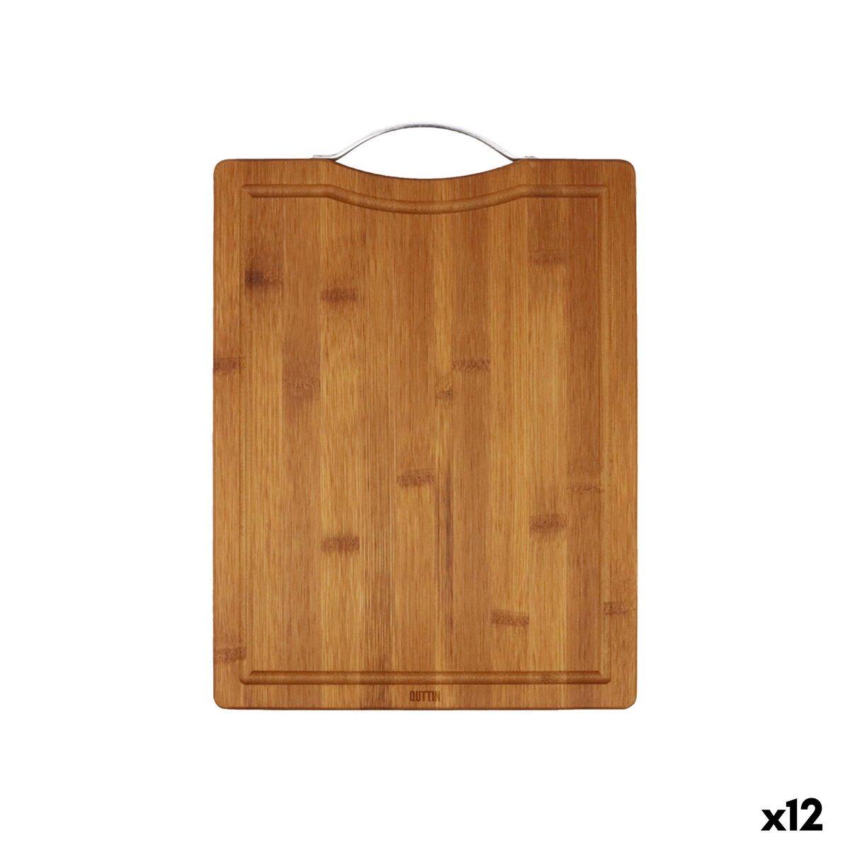 Tabla de cortar Quttin Marrón oscuro 32,5 x 25 x 1,7 cm (12 Unidades)