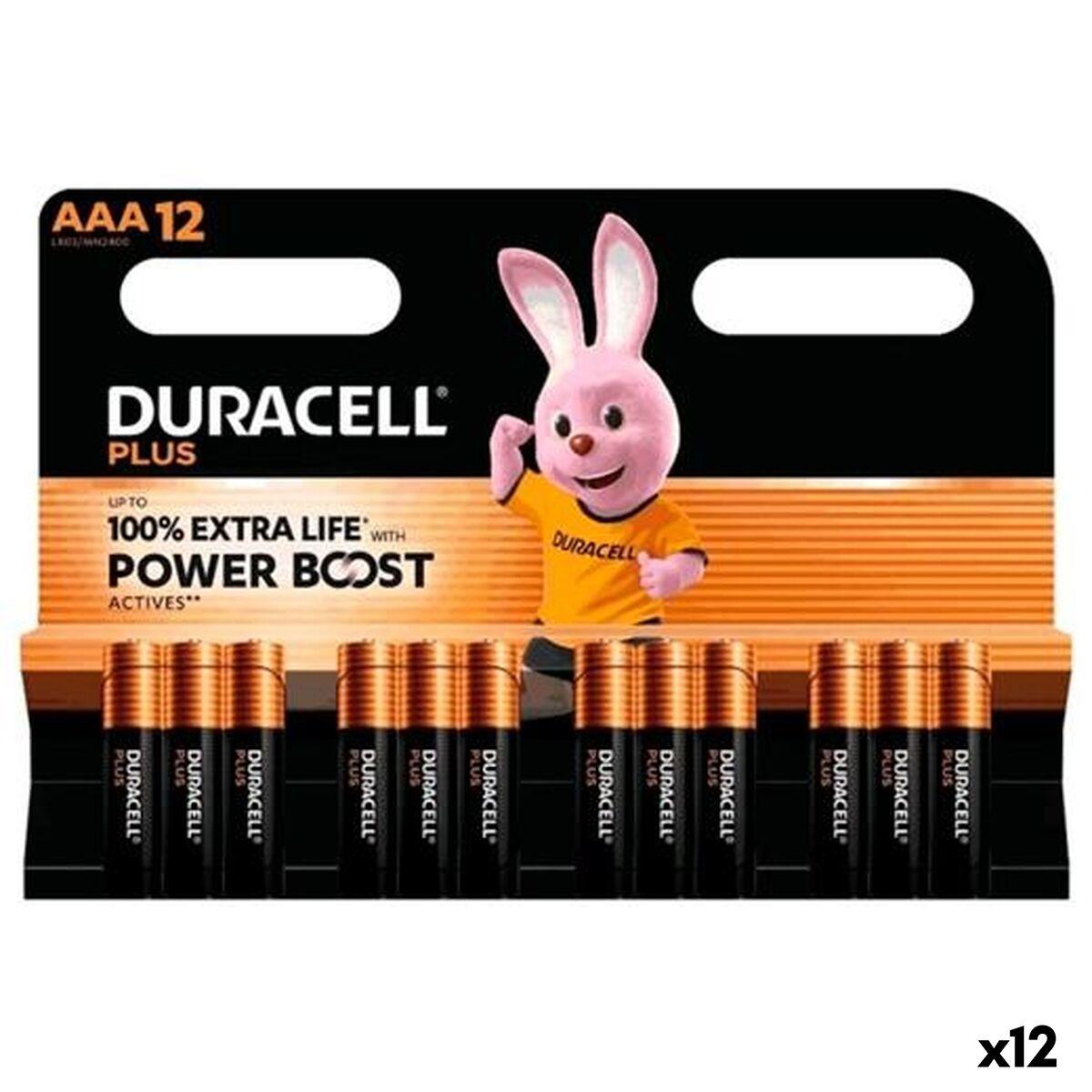 Pilas DURACELL PLUS POWER BOOST 1,5 V AAA 12 Piezas (12 Unidades)