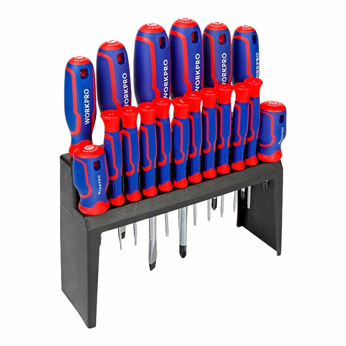 Set de Destornilladores Workpro Phillips Plana Torx 18 Piezas