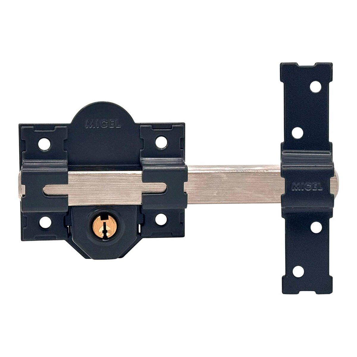 Cerrojo de seguridad Micel crr13 86l/50 mm Acero Gris 50 mm izquierda-derecha Sobreponer