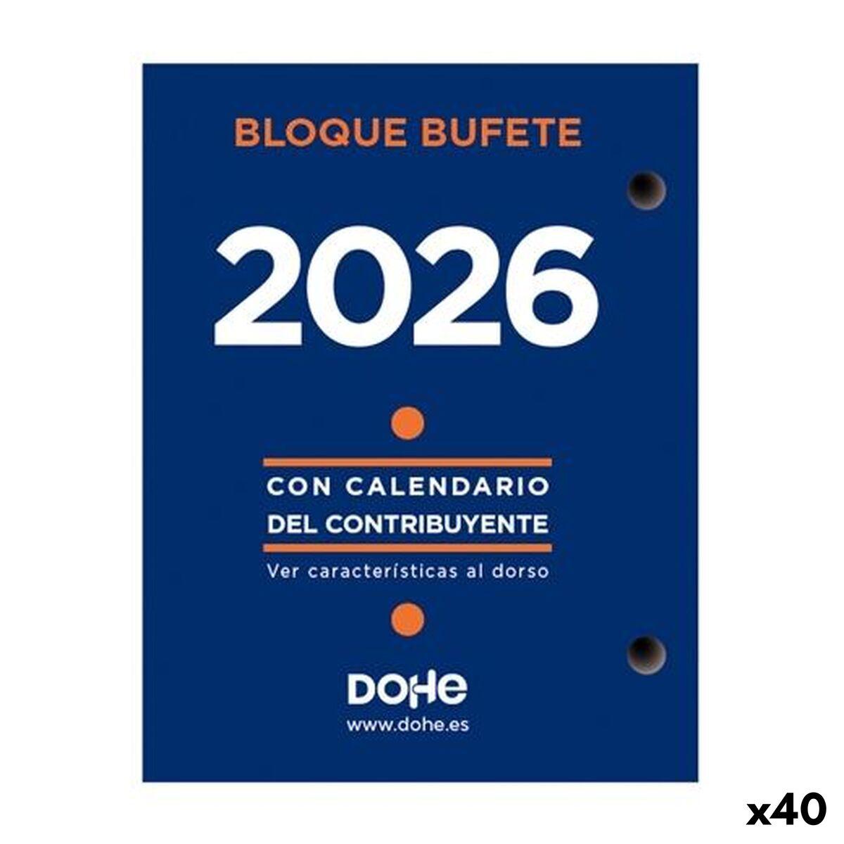Agenda DOHE Bufete 8,5 x 11 cm 2026 (40 unidades)
