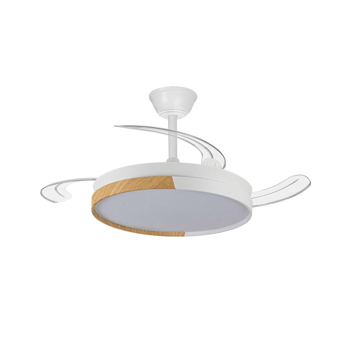Ventilador de Techo CristalRecord RETRACT CRISTAL ECORO 45W MD Transparente 45 W