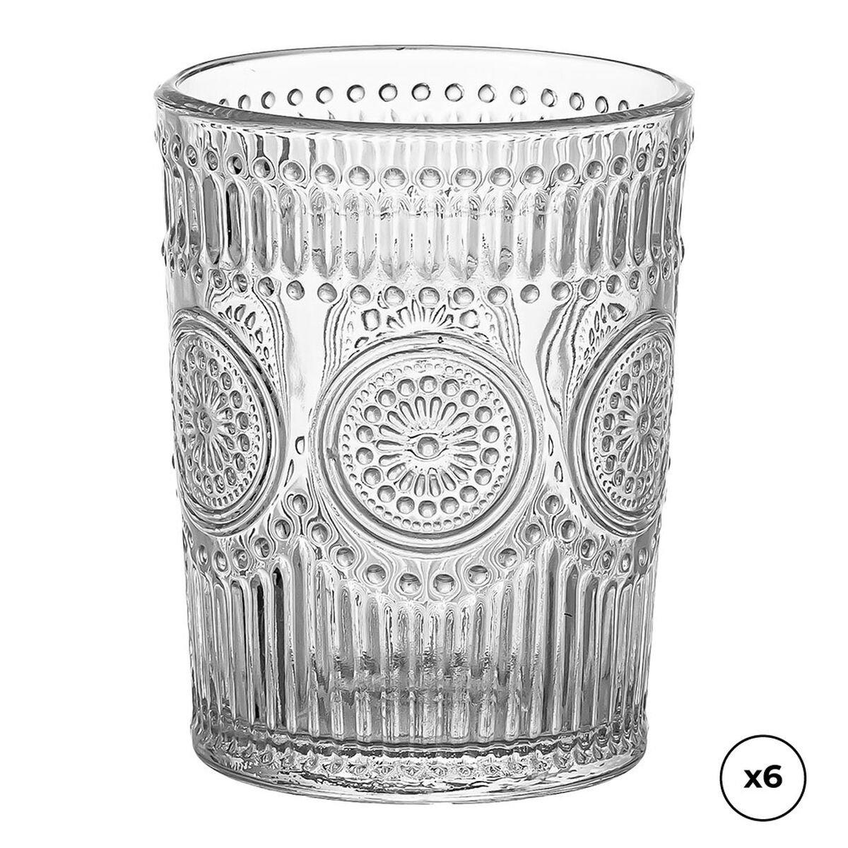 Set de Vasos Ovenza Cristal Con relieve 300 ml 6 Unidades
