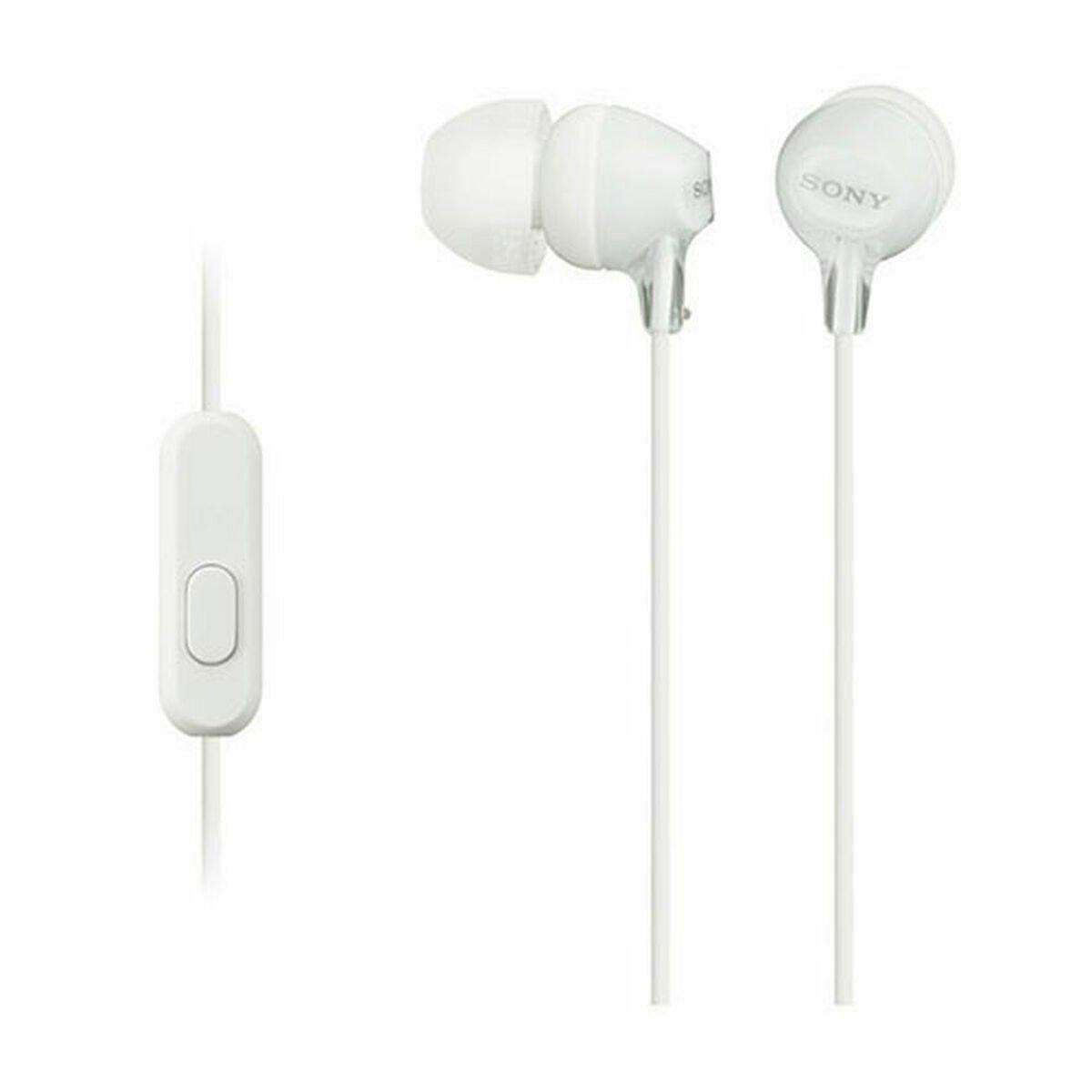 Auriculares con Micrófono Sony MDR-EX155AP Blanco