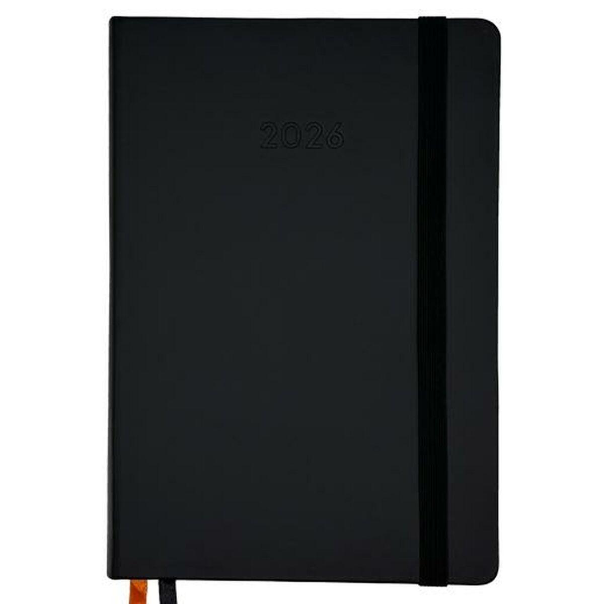 Agenda Didex LINE Negro 14,5 x 21 cm 2026