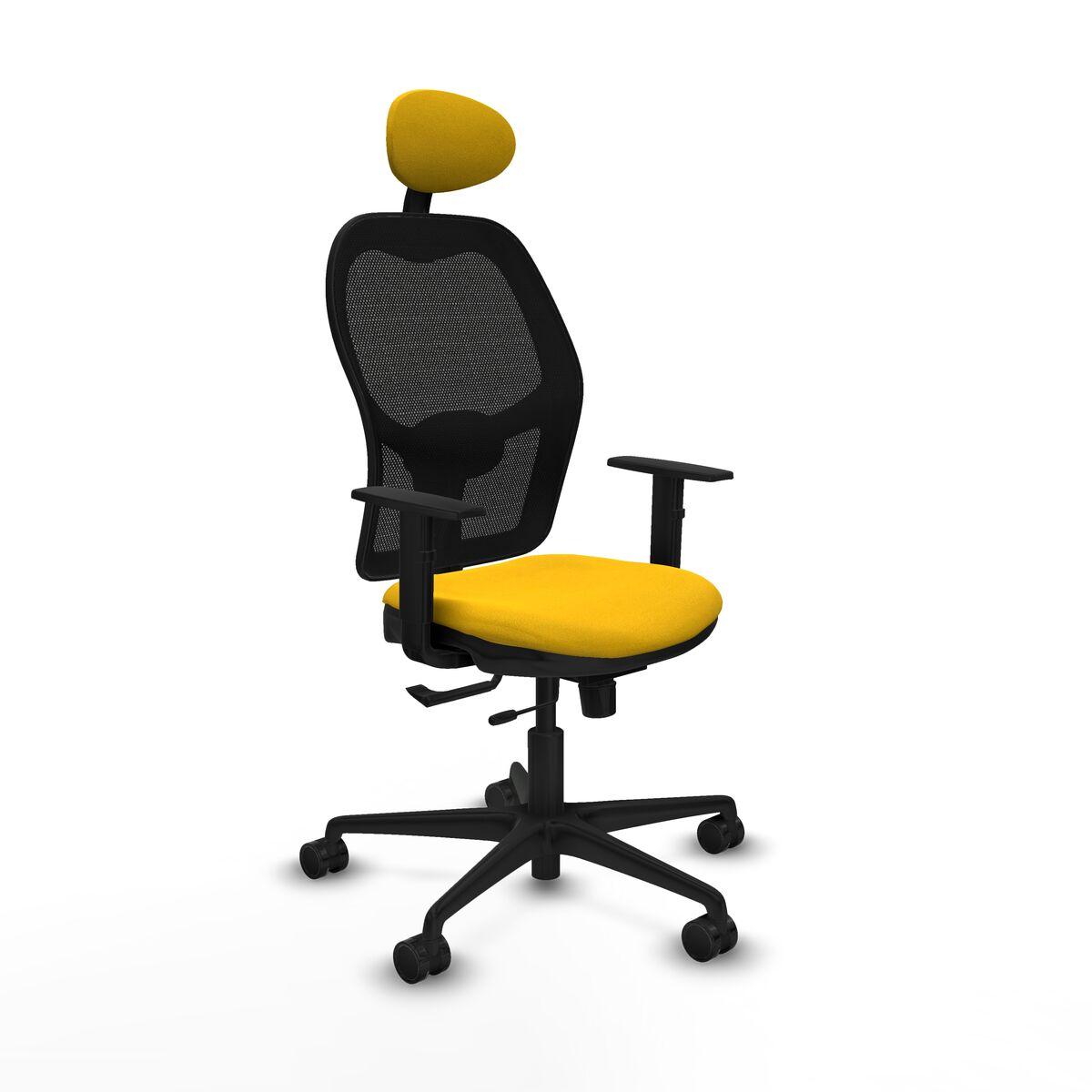 Silla de Oficina con Cabecero Jorquera Piqueras y Crespo 1D036N1 Amarillo