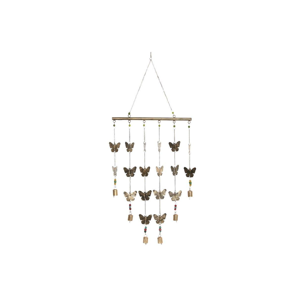 Figura Decorativa Home ESPRIT Dorado Mariposas Shabby Chic 37 X 2 X 88 CM