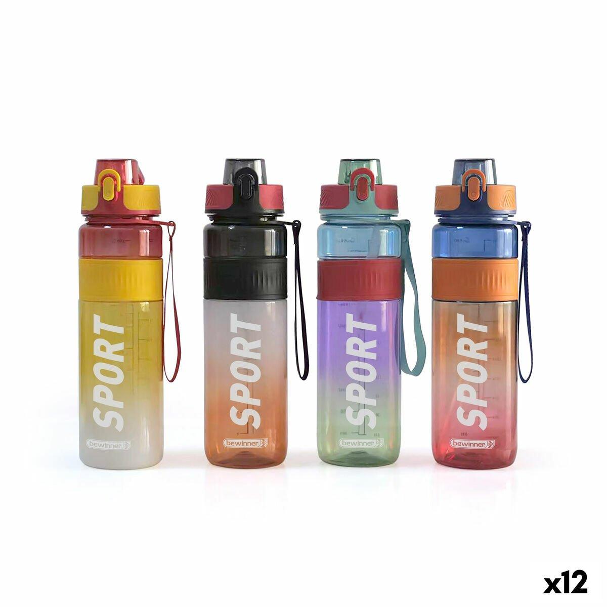 Botella de Agua Bewinner 1 L 7,8 x 28 cm (12 Unidades)
