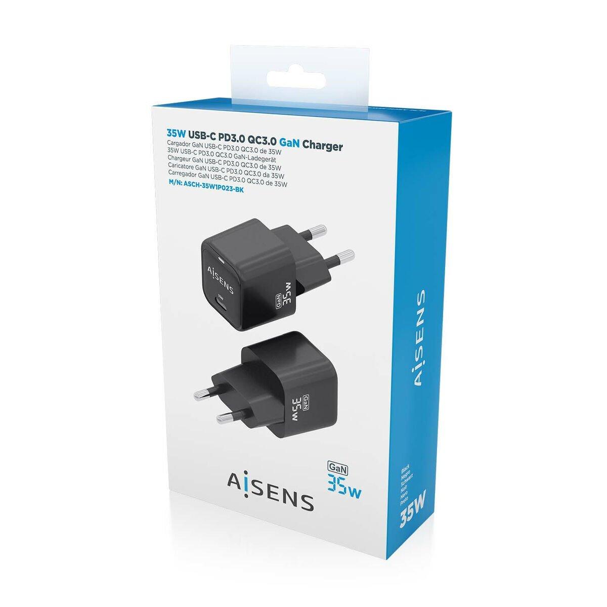 Cargador de Pared Aisens ASCH-35W1P023-BK Negro Multicolor 35 W