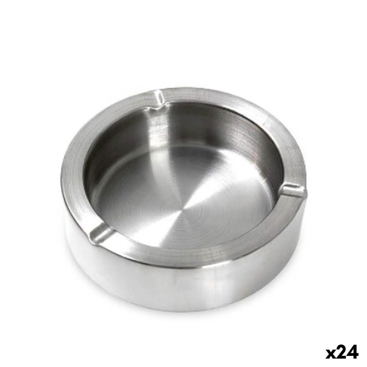 Cenicero Confortime Plateado Acero 11,5 x 3,5 cm (24 Unidades)