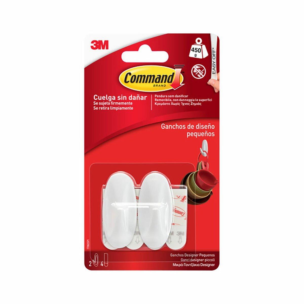Gancho para colgar 3M 450 g Blanco (2 Unidades)
