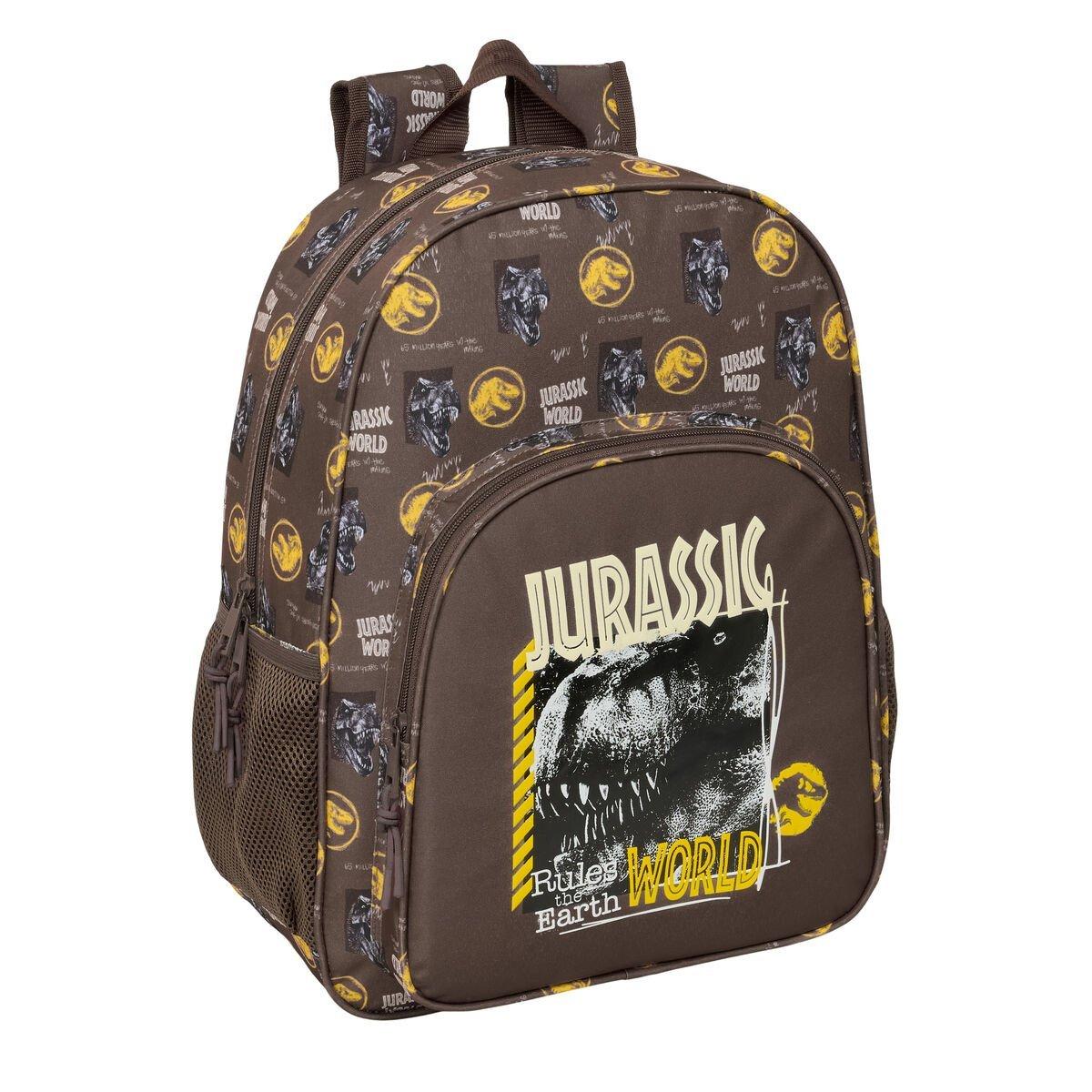 Mochila Escolar Jurassic World Marrón 33 x 42 x 14 cm