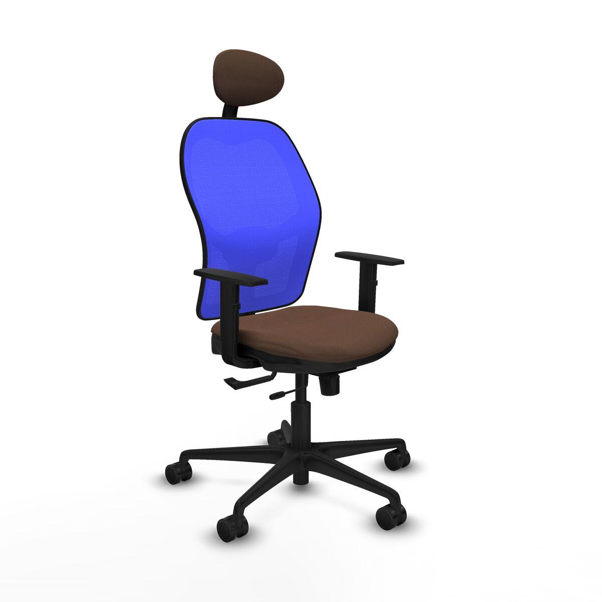 Silla de Oficina con Cabecero Jorquera Piqueras y Crespo 1D036N1 Marrón oscuro