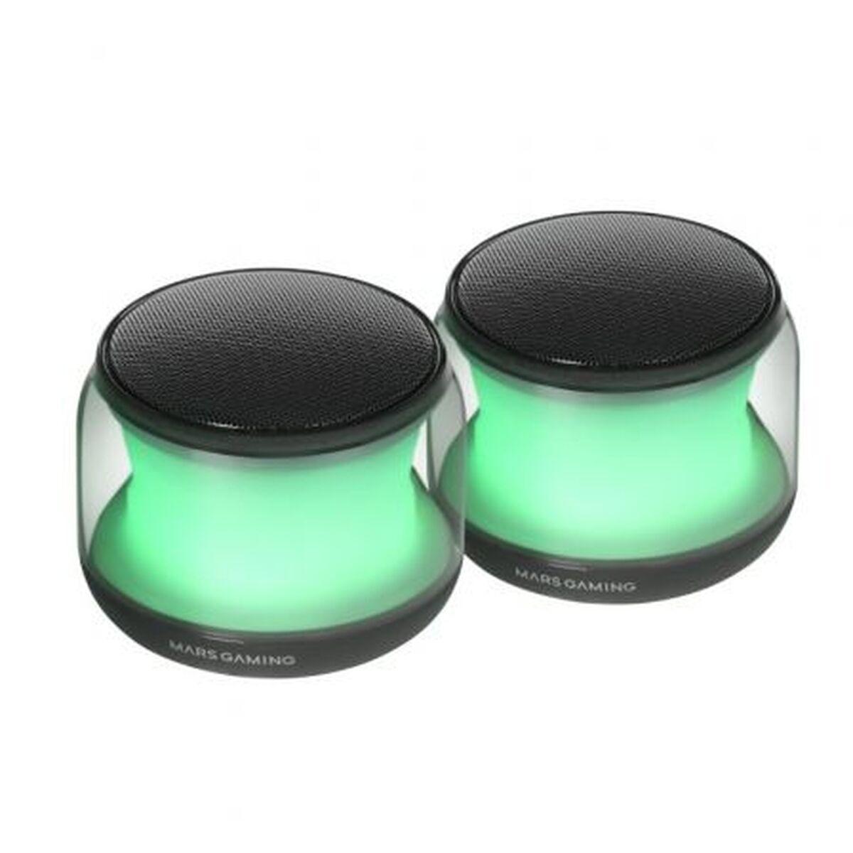 Altavoz Bluetooth Portátil Mars Gaming MSAURA Negro 15 W 4 W