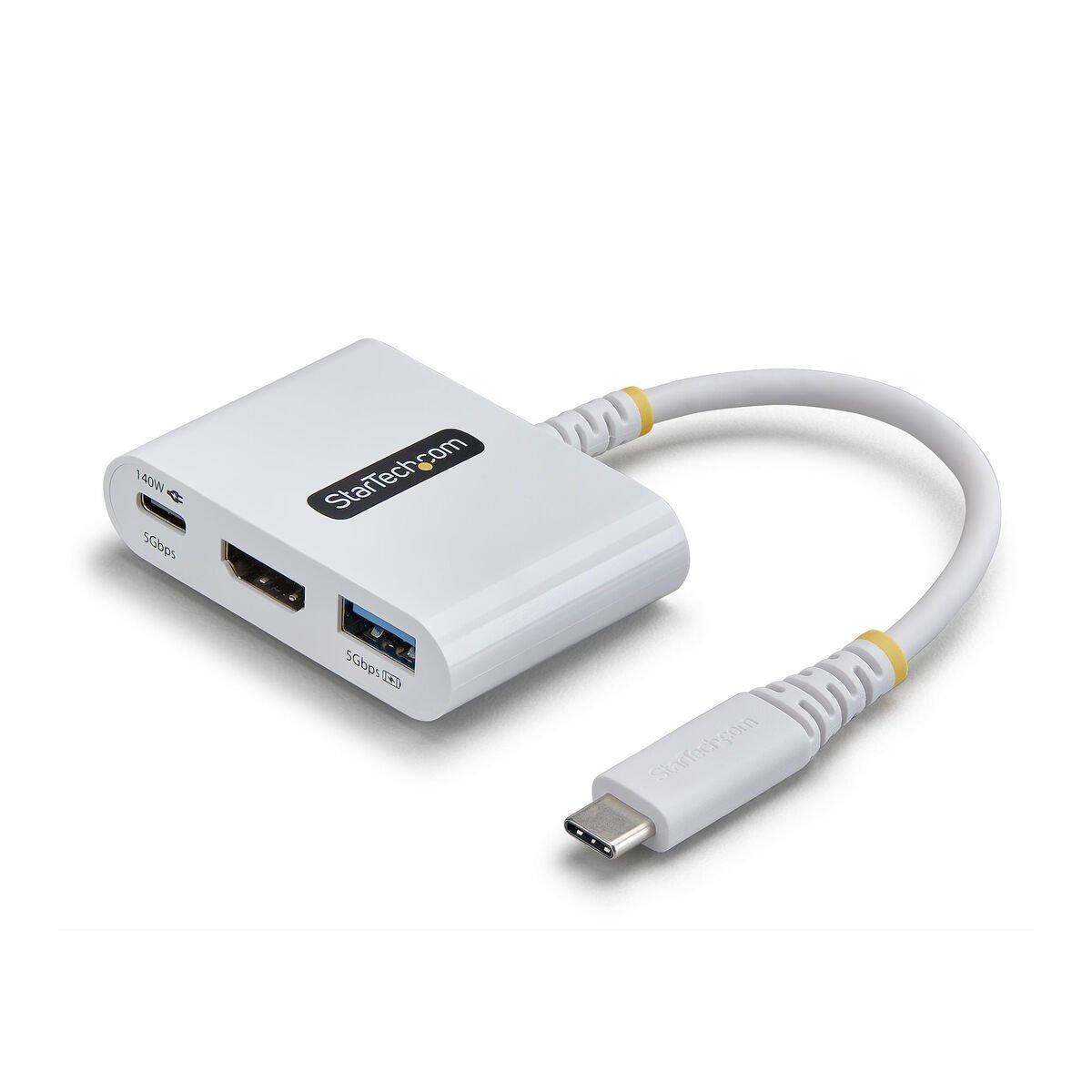 Cable USB Startech 168W-USBC-MULTIPORT Blanco