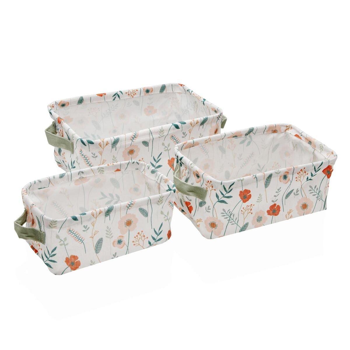 Juego de Cestas Versa Textil 18 x 14 x 28 cm 28 x 18 x 14 cm