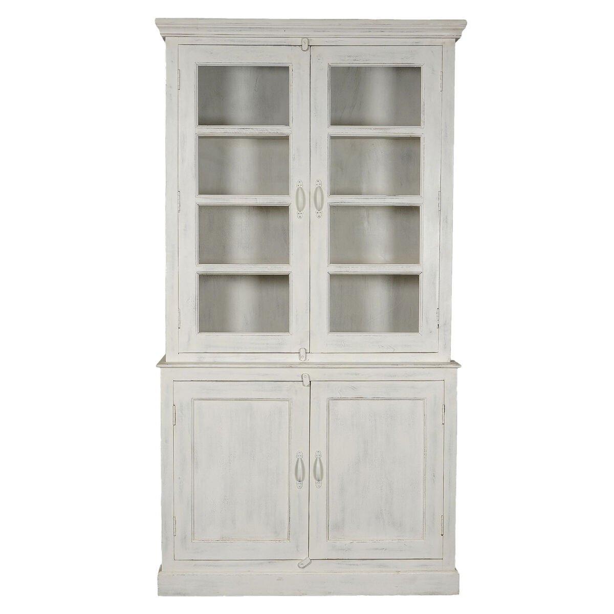 Vitrina Home ESPRIT Blanco Madera de mango 122 x 43 x 230 cm