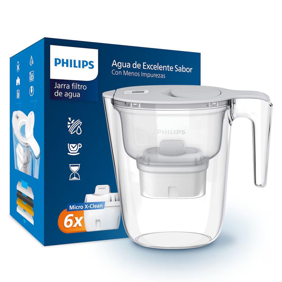 Jarra Filtrante Philips AWP2933WHT6 Blanco 2,6 L (4 Piezas)