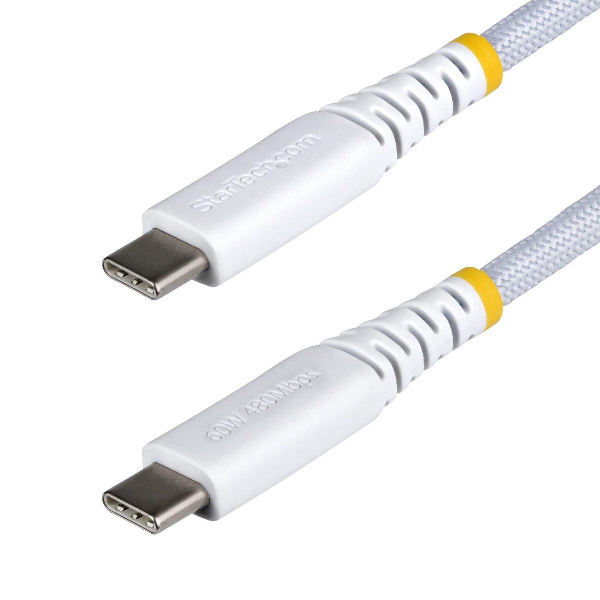 Cable USB Startech USB2CC1MNCBRWH Blanco 1 m