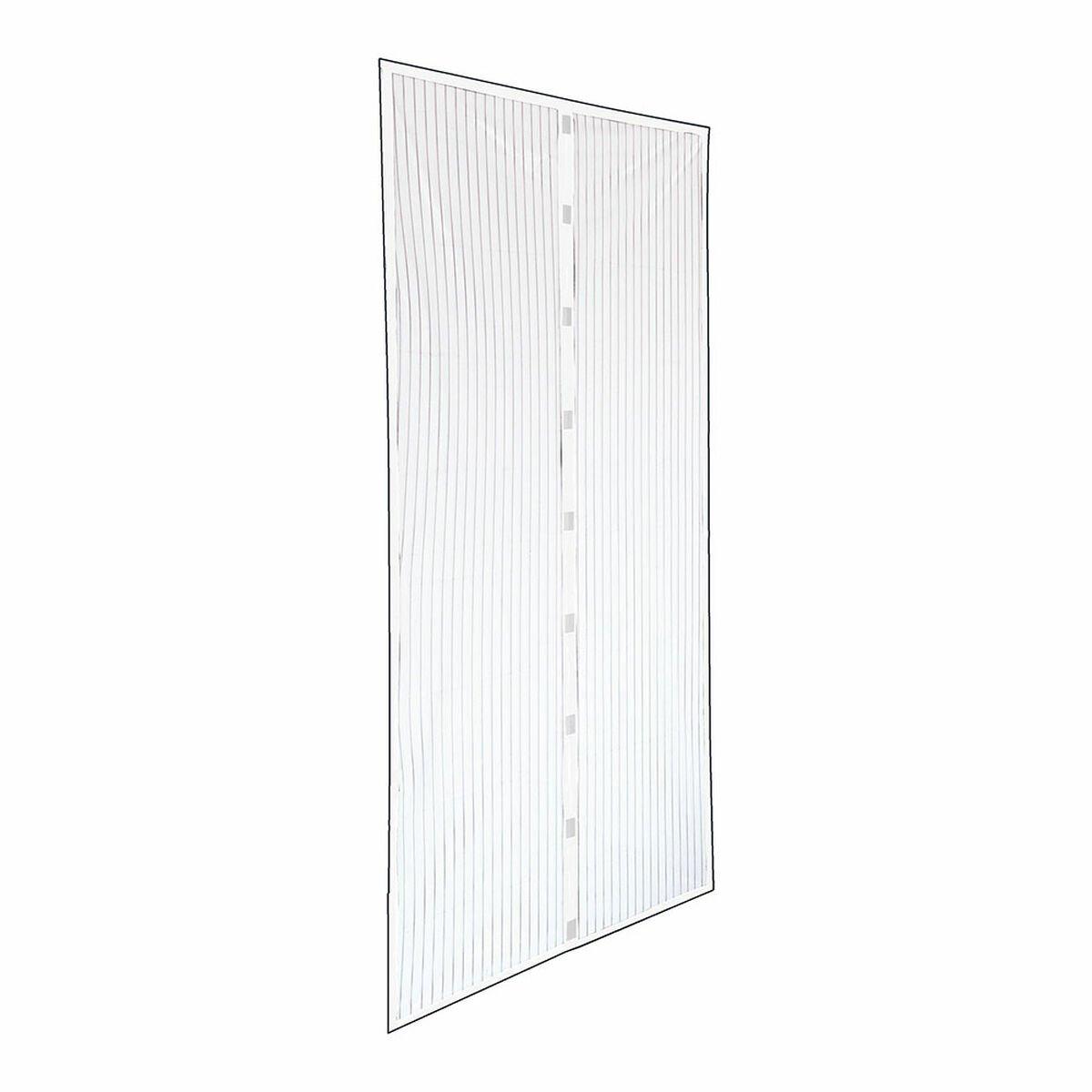Cortina Mosquitera IRS Blanco 140 x 240 cm Imán Puertas Magnética (2 Unidades)