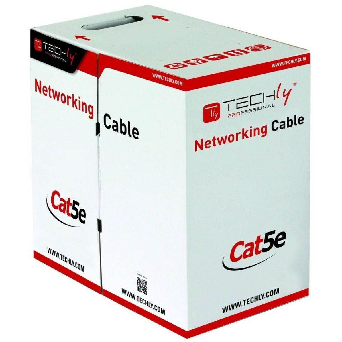 Cable de Red Rígido UTP Categoría 5e Techly 025640 Gris 305 m