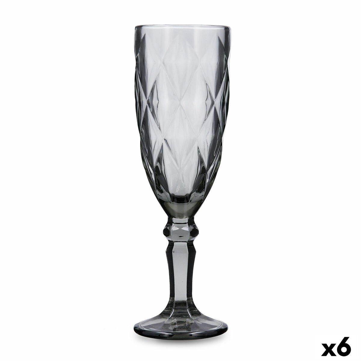 Copa de champán Quid Maia Azul Vidrio 165 ml (6 Unidades)