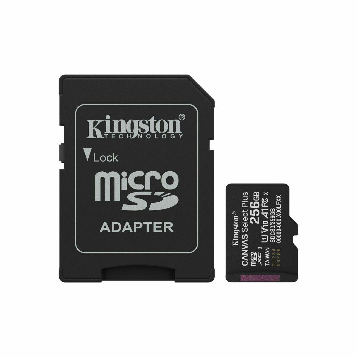 Tarjeta de Memoria Micro SD con Adaptador Kingston SDCS3/256GB 256 GB