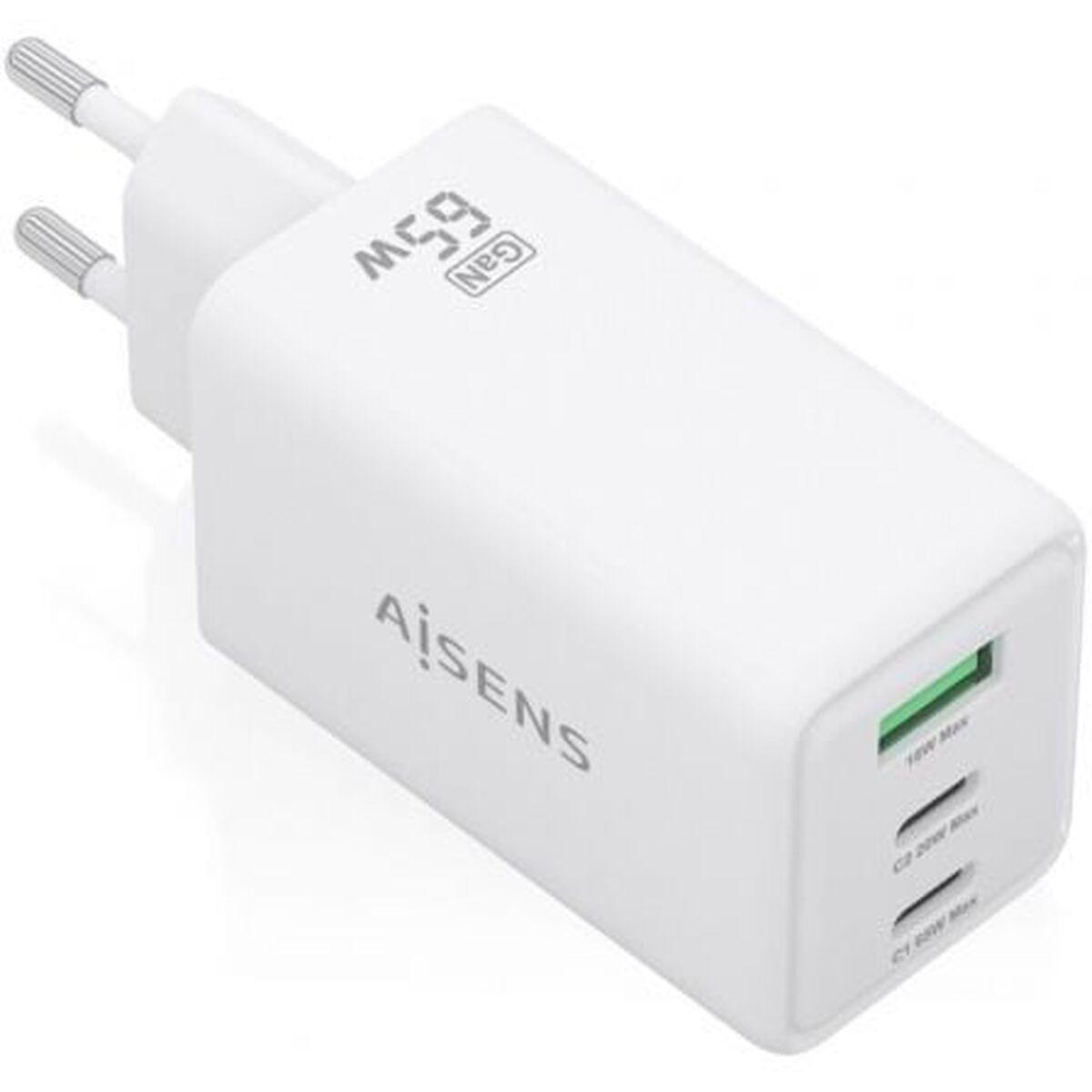 Cargador de Pared Aisens ASCH-65W3P072-W Blanco 65 W