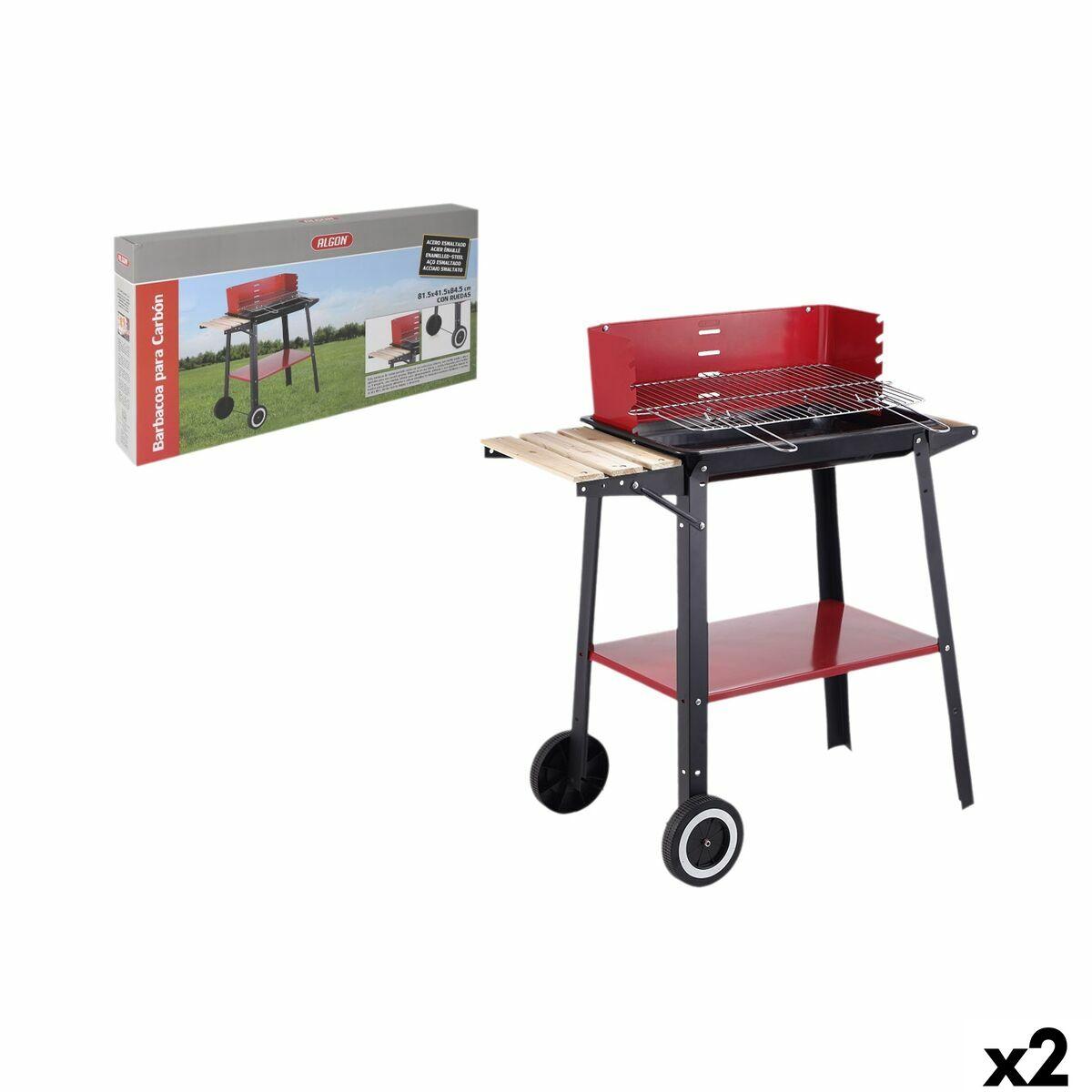 Barbacoa de Carbón con Patas Inde 81,5 x 41,5 x 84,5 cm (2 Unidades)