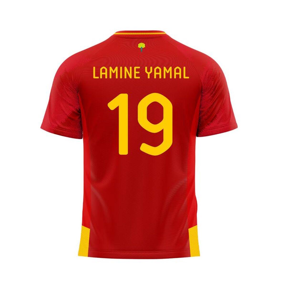 Camiseta de Fútbol de Manga Corta Hombre RFEF Home Jsy 24 Lamine Yamal