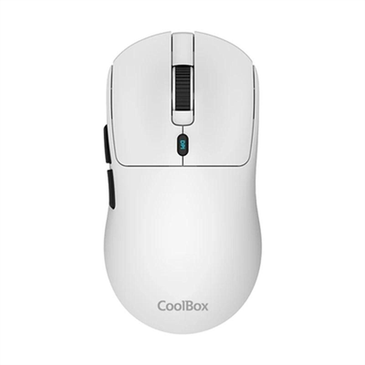 Ratón Inalámbrico CoolBox COO-MOU-W03-W Blanco 10000 dpi