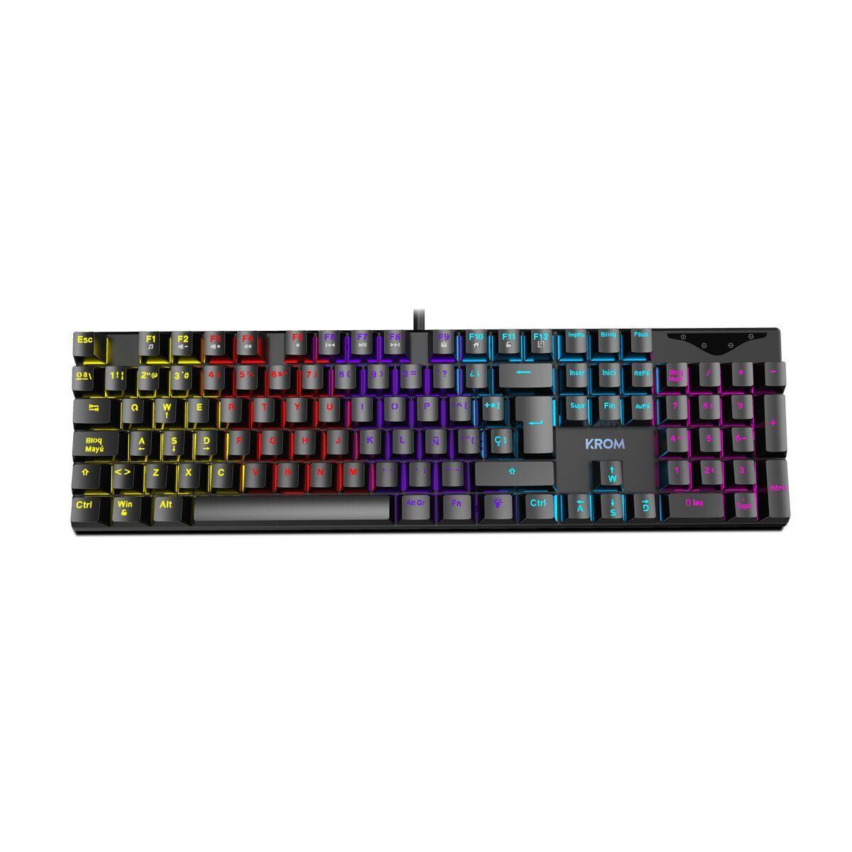 Teclado Krom Kasic Negro Qwerty US