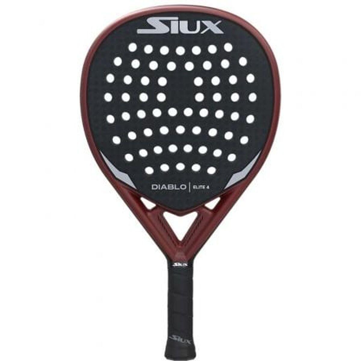 Pala de Pádel Siux Diablo Elite 4 Rojo Carbono EVA