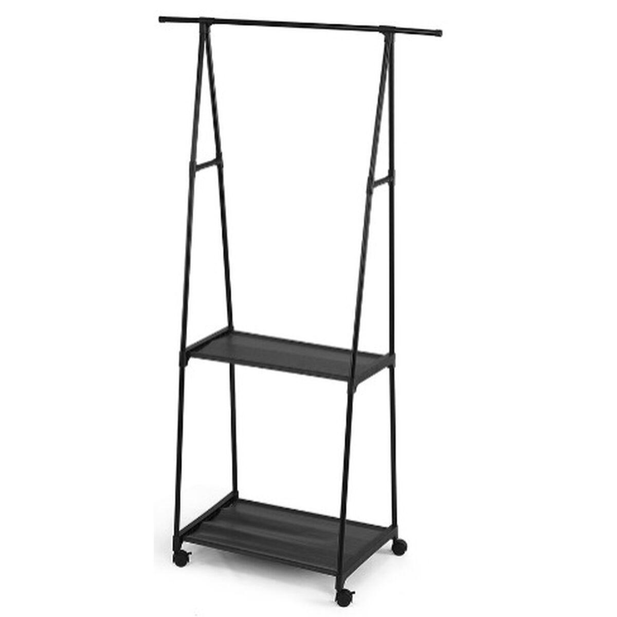 Perchero con Balda Kipit Negro Metal 84 x 43 x 156 cm
