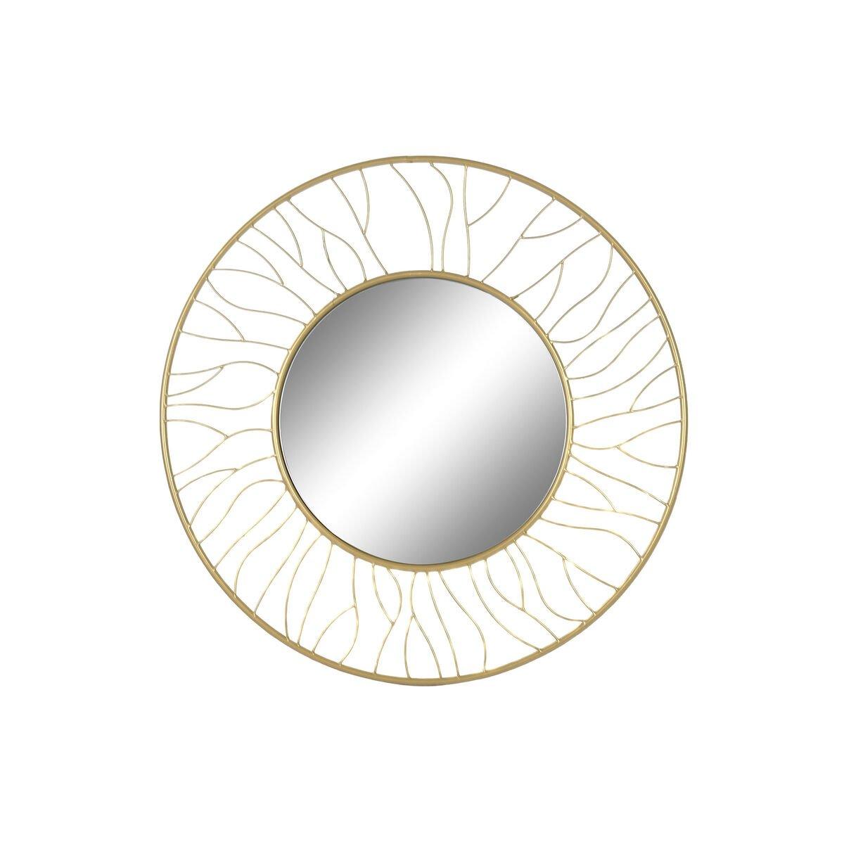 Espejo de pared Home ESPRIT Dorado 70 x 2 x 70 cm