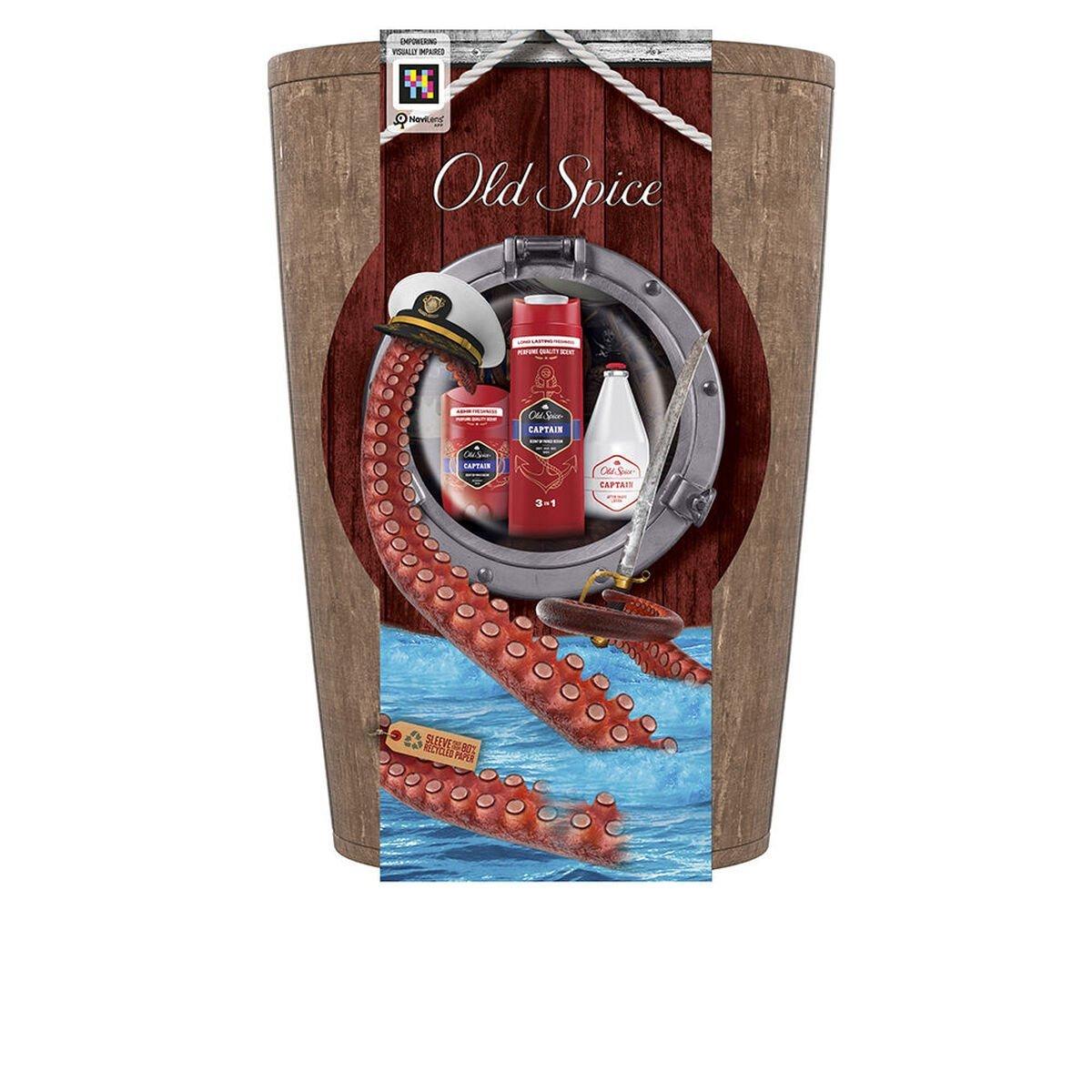 Set de Cuidado Personal para Hombre Old Spice OLD SPICE CAPTAIN 3 Piezas