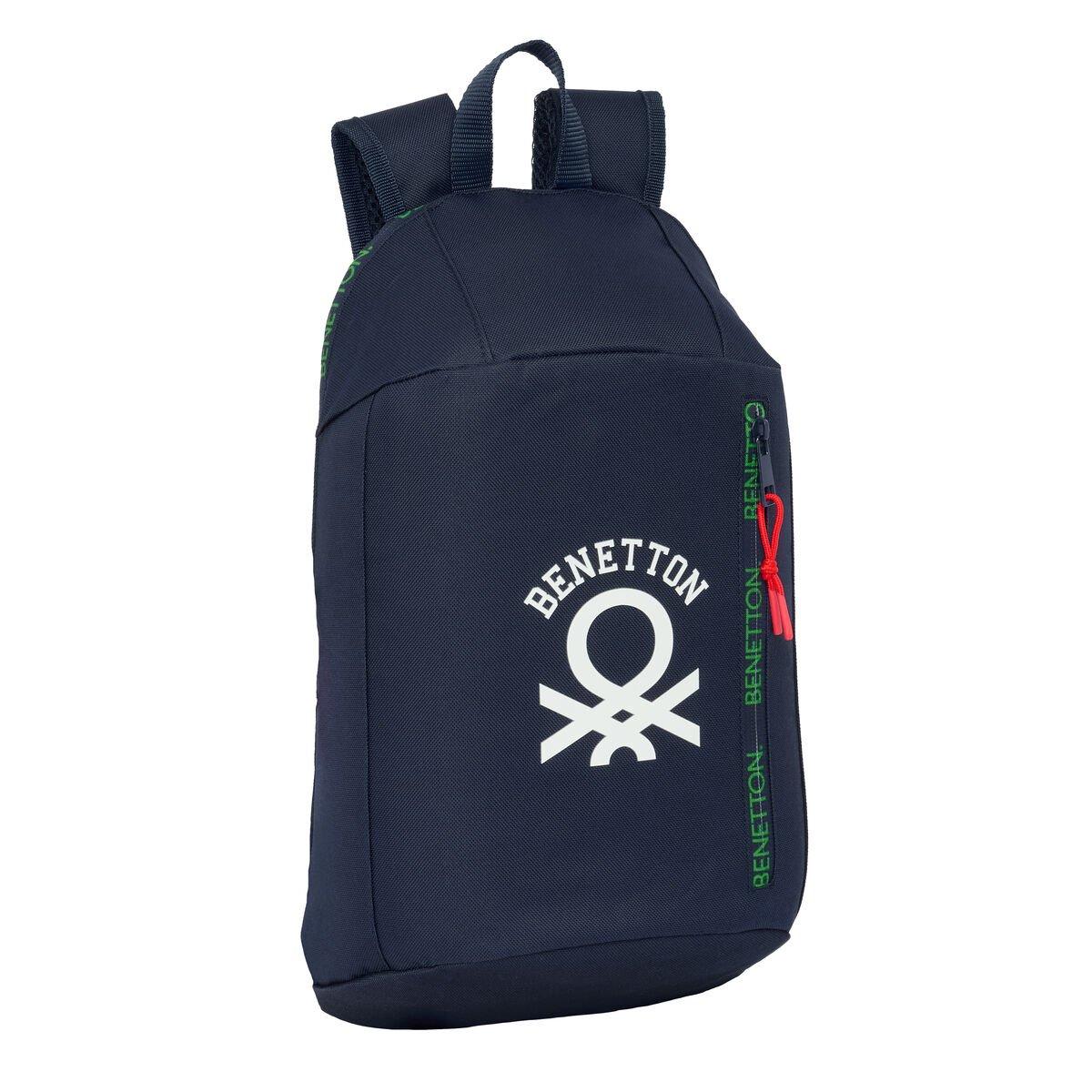 Mochila Benetton Together Azul marino 22 x 39 x 10 cm