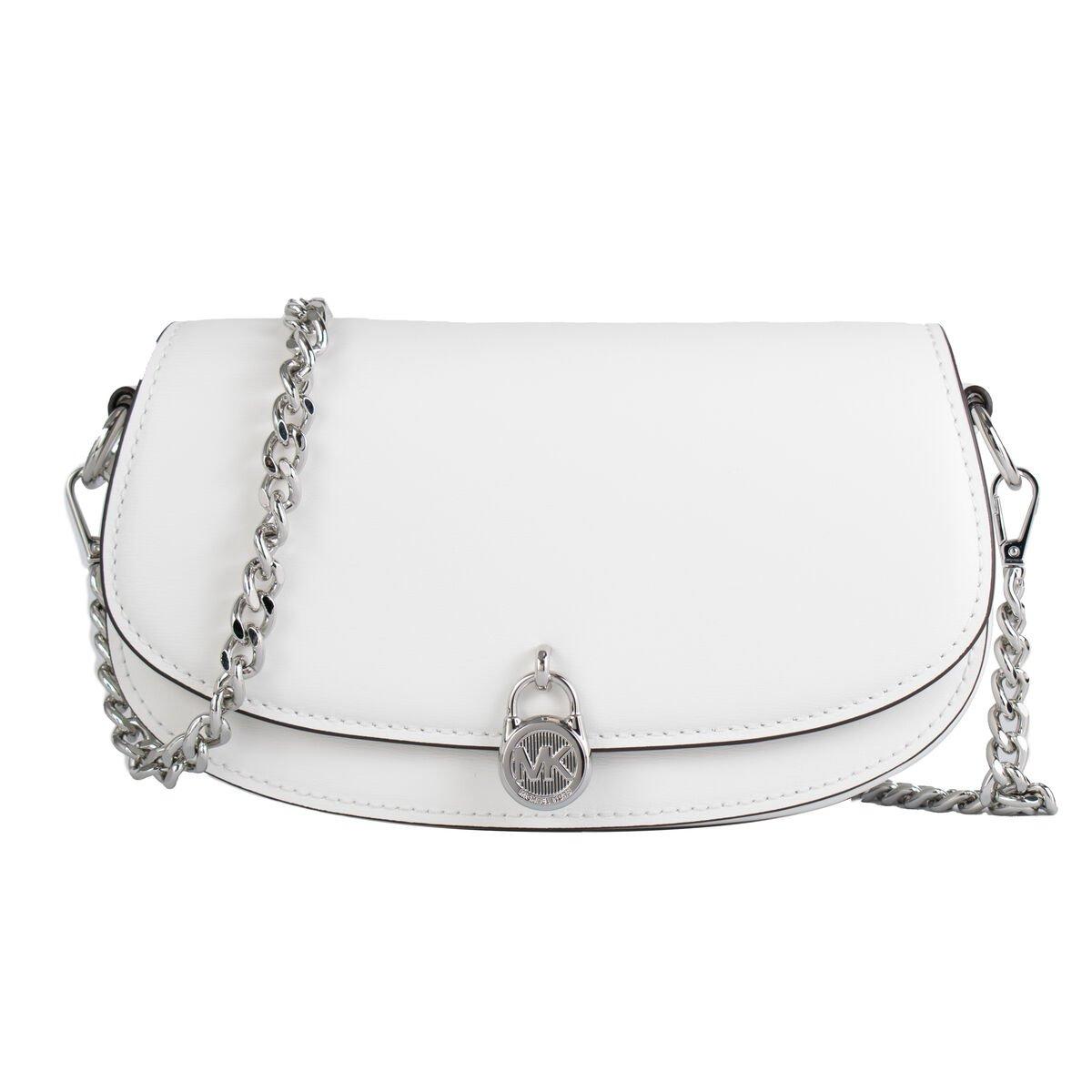 Bolso Bandolera Michael Kors Mila Blanco 23 x 12 x 6 cm