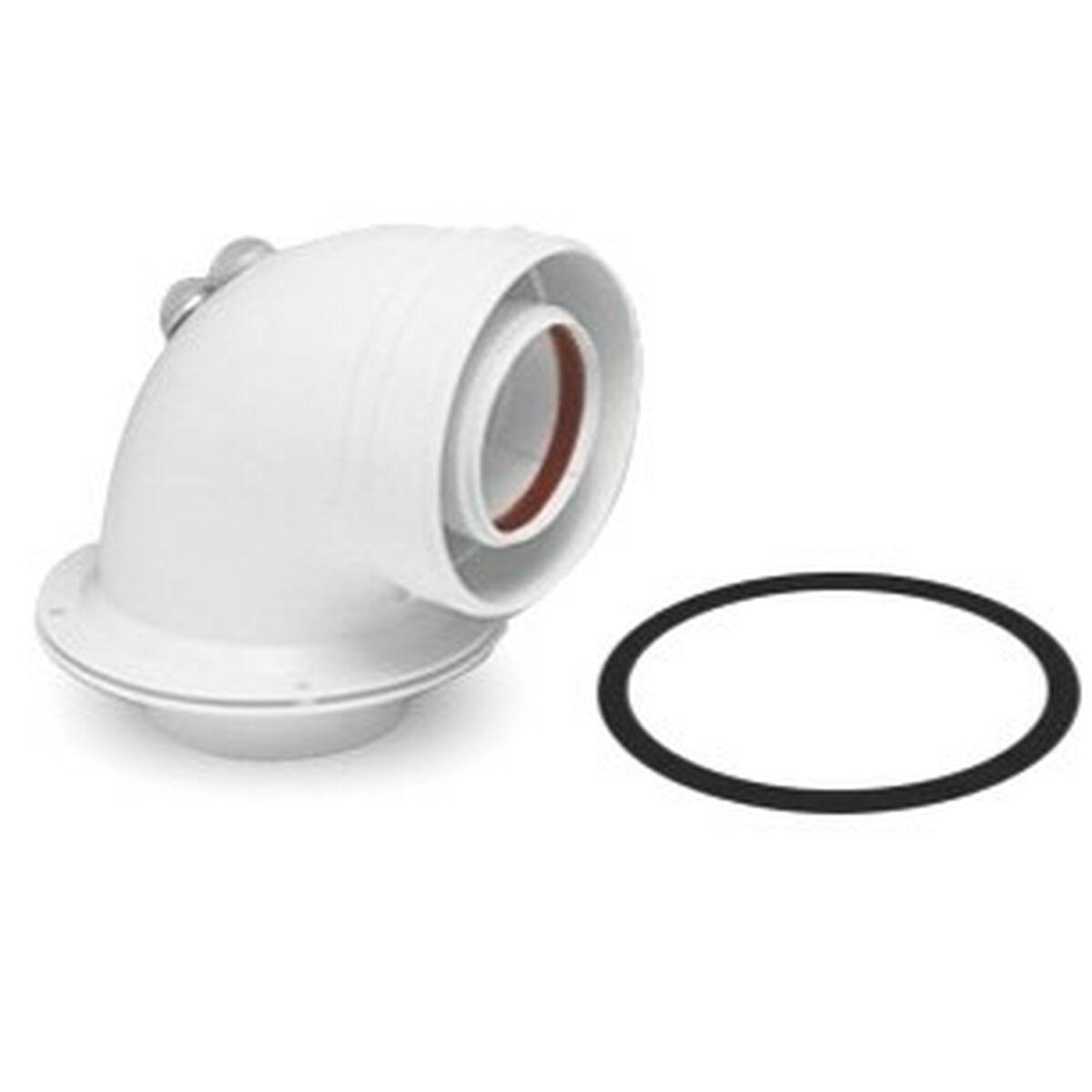 Curva coaxial 90º Cointra Blanco