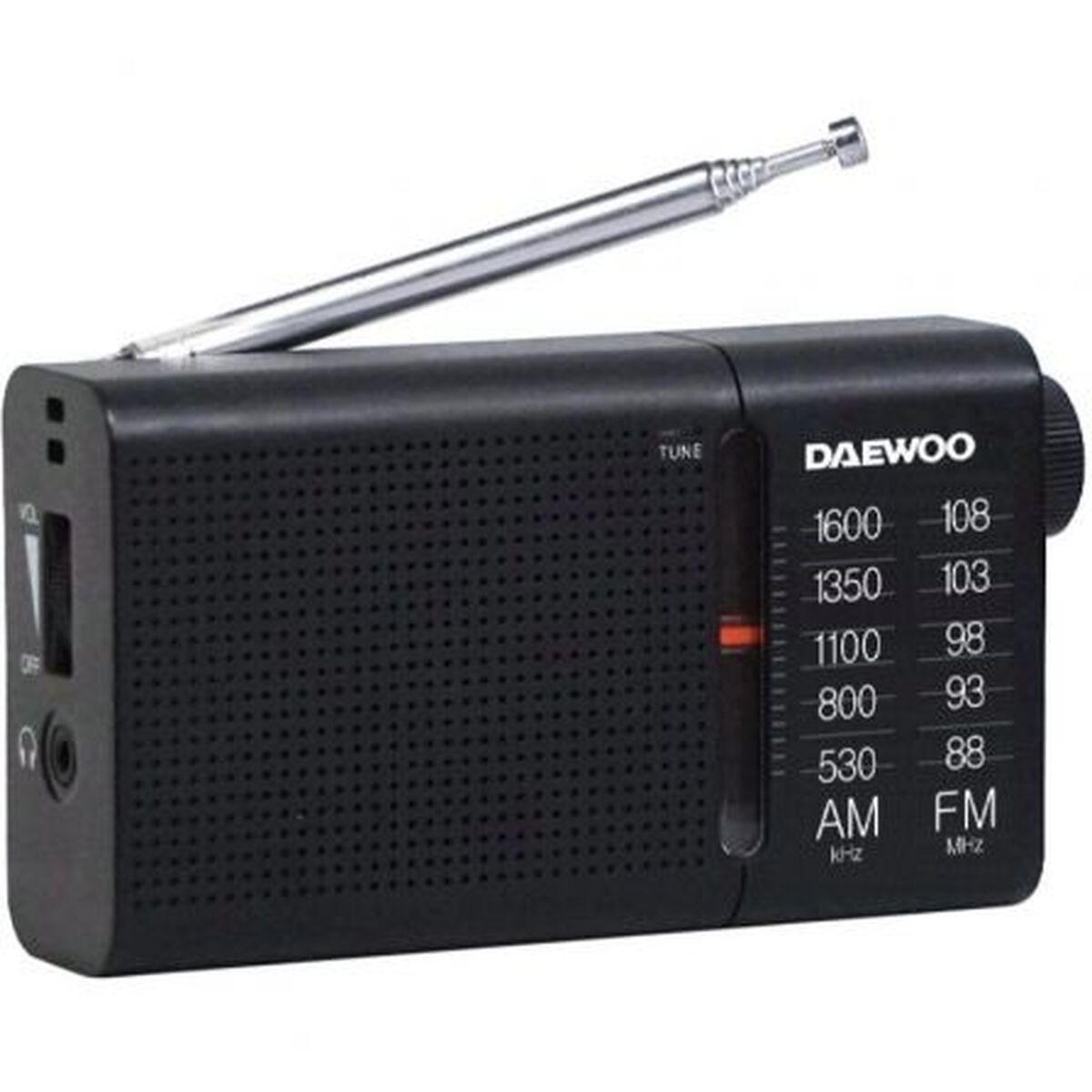 Radio Portátil Daewoo DW1119 Negro AM/FM