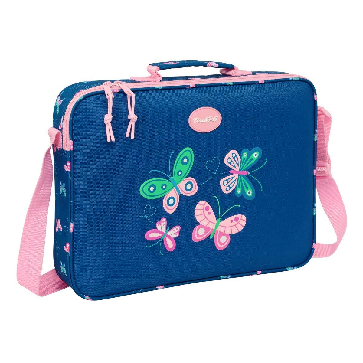 Mochila Escolar BlackFit8 Mariposas Multicolor 38 x 28 x 6 cm